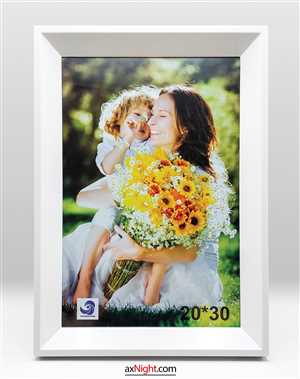 قاب 30×20 سفید شیبدار